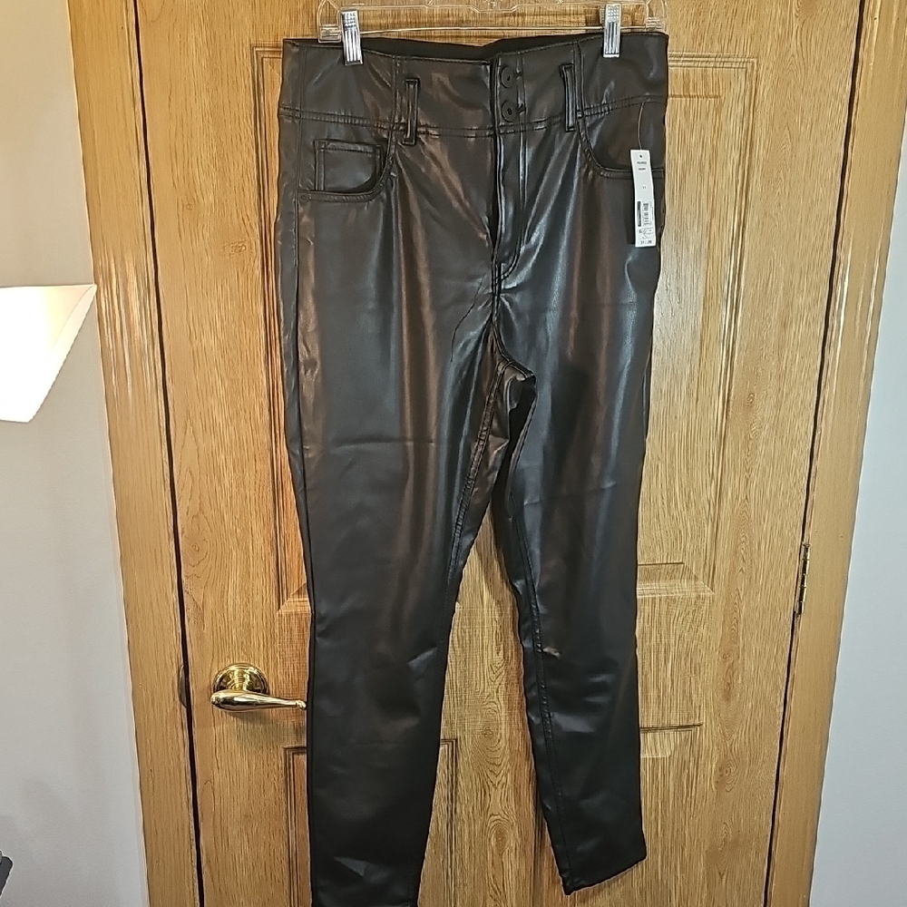 No Boundaries Glossy Black Skinny Jeans